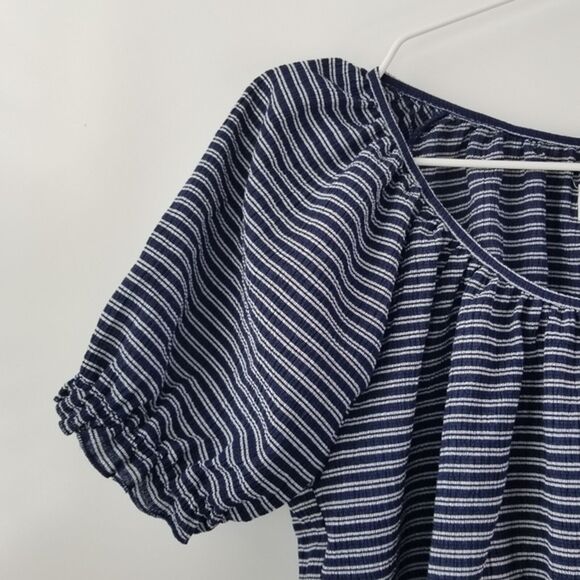 NWT Madewell  Peasant Blue Blouse size SMALL - Picture 9 of 12